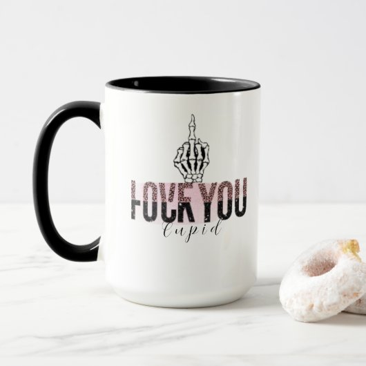 Mug Drôle anti - Saint Valentin 2024 (Avec donut)