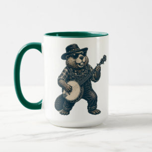 Mug Drôle Art de musique country vintage Bluegrass Cas