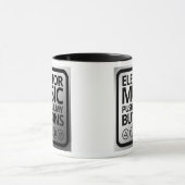 Mug Drôle Ascenseur Musique Poussant Tous Mes Boutons (Centre)