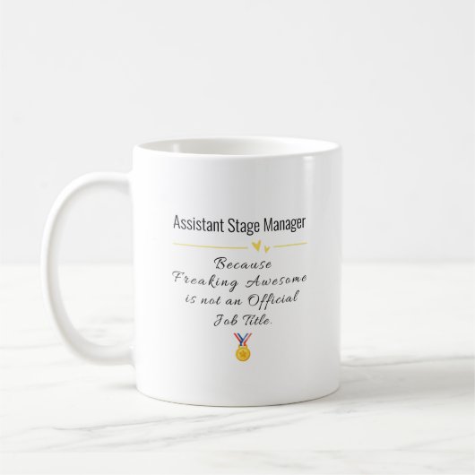 Mug Drôle Assistant Gestionnaire de scène Cadeau - Vie (Gauche)