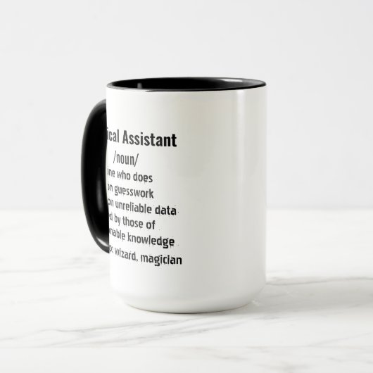Mug Drôle Assistant Médicale Définition cadeaux hommes (Devant gauche)