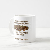 Mug drôle au chocolat sauvé (Devant gauche)