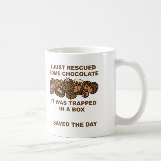 Mug drôle au chocolat sauvé (Droite)