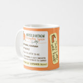Mug Drôle automne saison Prescription Citrouille épice (Devant gauche)