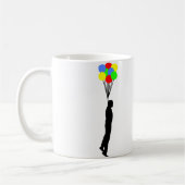 Mug drôle avec ballon suspendu (Gauche)