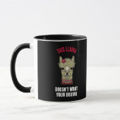 Mug Drôle Avec Citation Et Lama (Gauche)