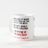 Mug drôle avec un baiser sur le cou (Devant gauche)