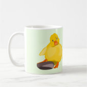Mug drôle avec un mignon canard jaune (Gauche)