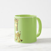 Mug drôle avec une joyeuse Giraffe bébé - Choisiss (Devant droit)