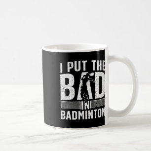 Mug Drôle Badminton Art Pour Hommes Femmes Navette Spo