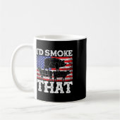 Mug Drôle Barbecue Id Fumer que Patriotic Grillmaster (Gauche)
