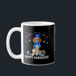 Mug Drôle Beagle Menorah Casquette Noël Joyeux Hanoukk<br><div class="desc">Drôle Beagle Menorah Casquette Noël Joyeux Hanoukka Juif 318</div>