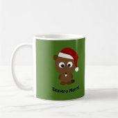 Mug Drôle Beaver-y Joyeux ! Père Noël Beaver (Gauche)