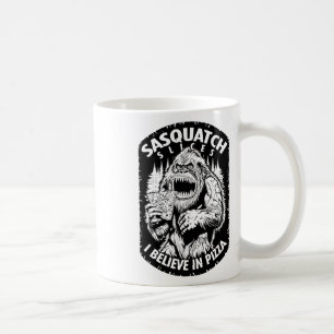 Mug Drôle Bigfoot Sasquatch Slices Je Crois En Pizza