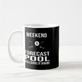 Mug Drôle Billiards Weekend Prévision (Gauche)