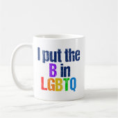 Mug Drôle Bisexuel LGBTQ Humour arc-en-ciel (Gauche)