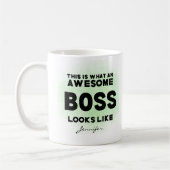 Mug Drôle Boss Awesome Semble Personnalisé (Gauche)
