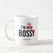 Mug Drôle Bossy Boss (Gauche)