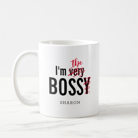 Mug Drôle Bossy Boss (Gauche)