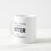 Mug Drôle boug retraite - Félicitations pour être un p (Devant gauche)