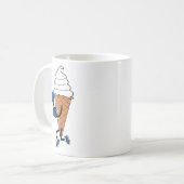Mug Drôle Boxe Sports Ice Cream Cone Cartoon (Devant gauche)