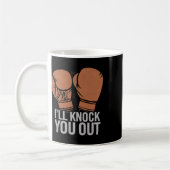 Mug Drôle Boxer Vous Frapper Les Gants De Boxe Je Saur (Gauche)