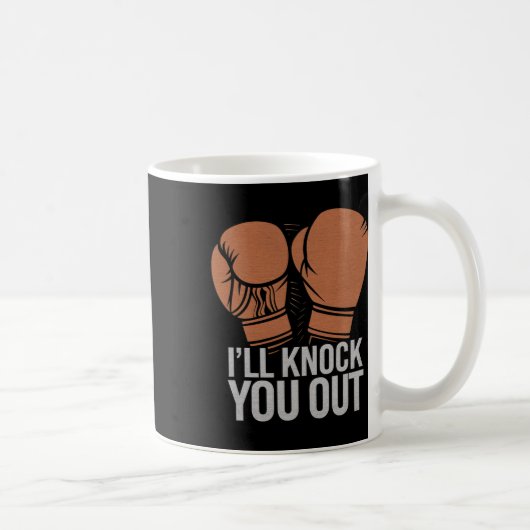 Mug Drôle Boxer Vous Frapper Les Gants De Boxe Je Saur (Droite)