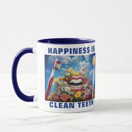 Mug Drôle Brosse-Ton Dents (Gauche)
