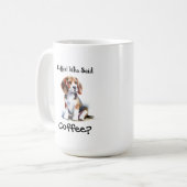 Mug Drôle BROWN 'Café' Beagle Personnaliser (Devant gauche)