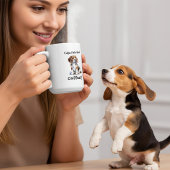 Mug Drôle BROWN 'Café' Beagle Personnaliser