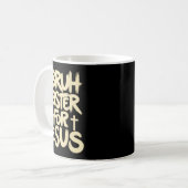 Mug Drôle Bruh Pâques est pour Jésus Dieu chrétien (Devant gauche)