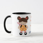 Mug Drôle Bureau Happy Place sac à dos (Gauche)