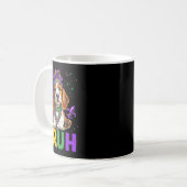 Mug Drôle Bybet Hound Chien Bruh Mème Pour Mardi Gras (Devant gauche)