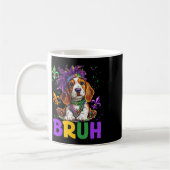 Mug Drôle Bybet Hound Chien Bruh Mème Pour Mardi Gras (Gauche)