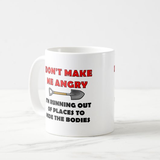Mug drôle Cache les Corps (Devant gauche)