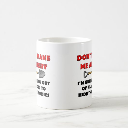 Mug drôle Cache les Corps (Centre)