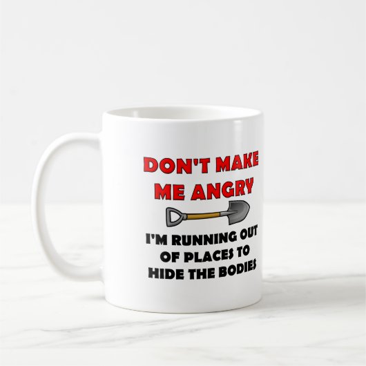 Mug drôle Cache les Corps (Gauche)