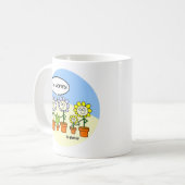 Mug Drôle Cactus et Fleurs Carton mignon Sud-ouest (Devant gauche)