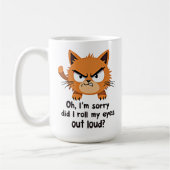 Mug Drôle cadeau Amoureux des chats Sarcastique Antiso (Gauche)