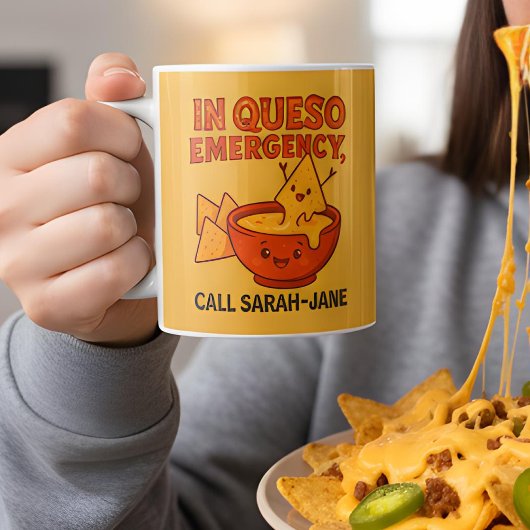 Mug Drôle cadeau au fromage en urgence Queso