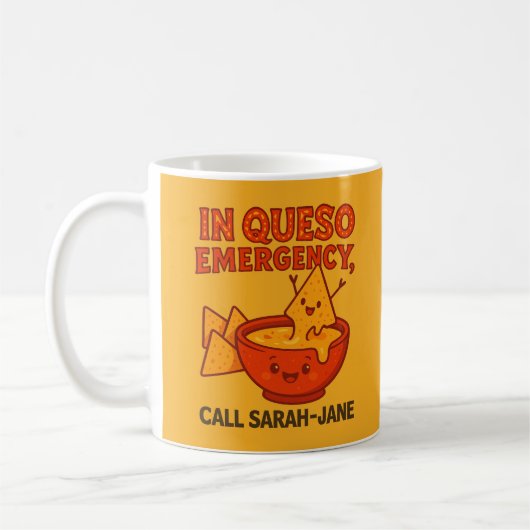 Mug Drôle cadeau au fromage en urgence Queso (Gauche)