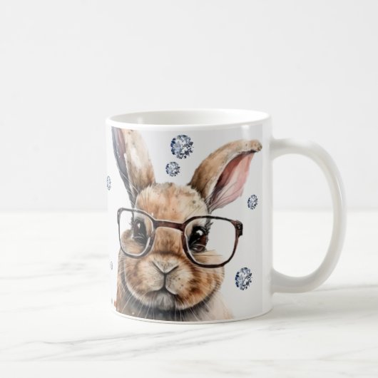 Mug Drôle cadeau, Bunnie, Café, Cadeau Ami (Droite)