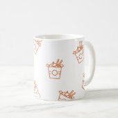 Mug Drôle cadeau camarade de chambre "Désolé de manger (Devant droit)