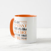 Mug Drôle cadeau comptable, être comptable est facile (Devant gauche)
