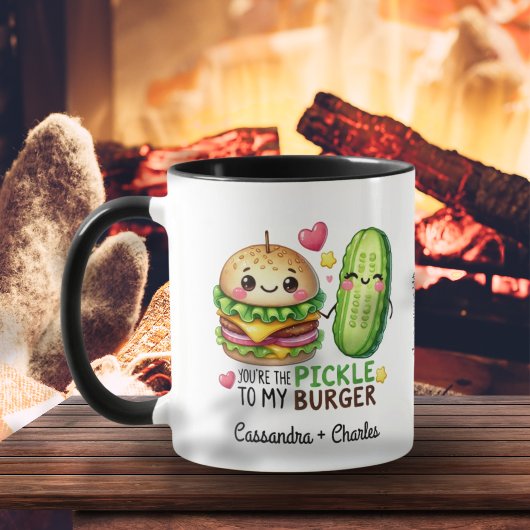 Mug Drôle cadeau Couple "Picker to My Burger" personna