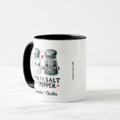 Mug Drôle cadeau Couples "Salt to My Pepper" Customisé (Devant gauche)