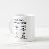 Mug Drôle cadeau d'amoureux de voiture, les choses que (Devant gauche)
