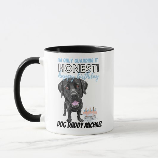 Mug Drôle cadeau d'anniversaire pour Black Labrador CH (Gauche)