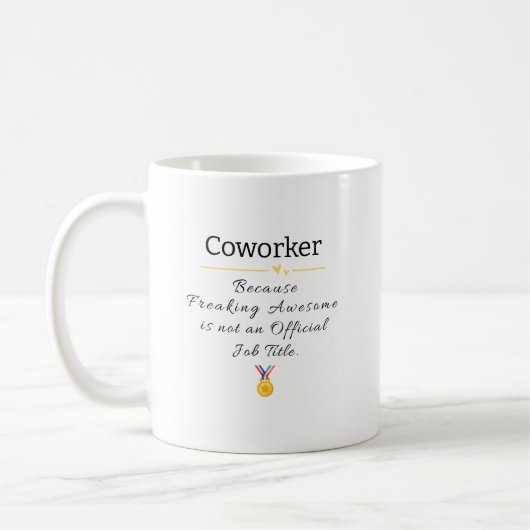 Mug Drôle cadeau d'appréciation Coworker (Gauche)