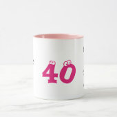 Mug Drôle cadeau de 40ème anniversaire, j'étais chaud, (Centre)